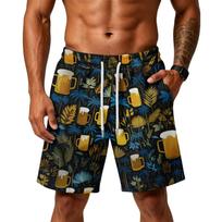 Men's Loose Fit Air Layer Shorts with Pockets Gym Workout Training Beach Sports Casual Drawstring Waistband XXXL