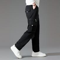Mens Casual Cargo Pants Drawstring Elastic Waist Joggers Loose Fit Lightweight Pants with Multi Pockets M juoda