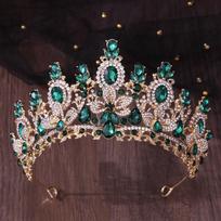 Luxurious Crystal Crown Handmade Baroque Headpiece Rhinestone Headband Bridal Tiara  Birthday Party