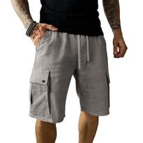 Mens shorts casual gym shorts men athletic shorts for men workout shorts men woven cargo multi pocket relaxed fit S