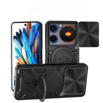 For ZTE Nubia Music 4G Case Armor Slide Camera Ring Stand Protection Phone Cover Capa for Nubia Music 4G Funda for Nubia Music 4G juoda