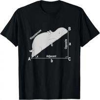 Hippo Math Analytical Funny Sarcasm Humor Teacher T-Shirt S įvairiaspalvis