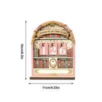 Book Tracker Sign Wooden Bookshelf Decoration Books Read Tracker for Library Nook Study Corner Home Workplace Living Room