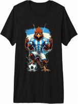Argentina Soccer Fan Flag Vintage Pride Animal Bird Design Premium Tri-Blend T-Shirt S įvairiaspalvis