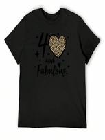 40 And Fabulous T-Shirt Cute Clothes Summer Clothes Cute Tops Graphic T Shirt Vintage Black T Shirts For unisex S įvairiaspalvis
