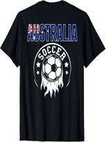 Australia Soccer Fans Jersey Australian Flag Football Lovers T-Shirt S įvairiaspalvis