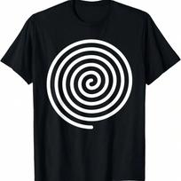 Hypnotic Spiral Gyro Graphic And Spinning Top Design Artist T-Shirt,100% Cotton.Jpg S įvairiaspalvis
