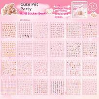 [ZYAS]24Pcs/pack DIY Scrapbook Supplies Kawaii Journaling Collage Sticker Book High Beauty Cute Diary Decoration Decals Crafts