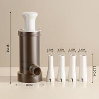 Large Manual Sausage Maker Meatball Stuffer - Homemade Filler Tool for Creating Perfect Meat Balls And Sausages