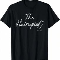 Hairapist Funny Hairdresser Hairstylist Barber Graphic T-Shirt.Jpg S įvairiaspalvis