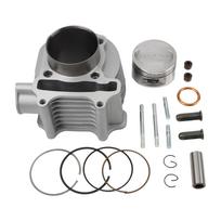 For GY6 157QMJ 150cc Scooter 57.4mm Bore Cylinder kit with Piston Kit For Chinese TAOTAO JONWAY ZNEN Roketa ATV Moped Go-Kart pilka spalva