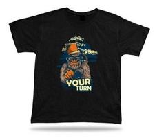 Your Turn Big Foot Top Hat Monkey stylish tshirt design awesome cool birthday S