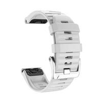 26 22mm Oficialus sidabrinis varžtinis užsegimas Laikrodžio dirželiai For Garmin Fenix 6 7 935 EPIX Silikoninis Easyfit Apyrankė For Fenix 7X 6X 5X Laikrodžiui For 26mm Fenix 7X