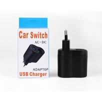 AC-DC automobilio maitinimo adapteris, nuo 110 V iki 220 V į 12 V automobilio įtampos keitiklis cigarečių degiklio lizdas lygintuvas inverterio maitinimo šaltinio srovės keitiklis 9*5*2cm,AU Plug juoda