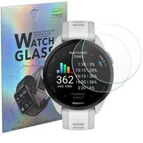 Tempered Glass for Garmin Forerunner 165 / Forerunner 165 Music [Pack of 2] Phonillico Anti-Scratch Watch Screen Protector Film skaidri