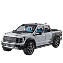1/20 Ford Raptor F150 Pikapas Lydinio Sunkvežimis Automobilio Modelis Metalinis Liejamas Visureigis Automobilio Modelis Garsas Šviesa Simuliacija Vaikų Žaislas Dovana balta