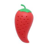 Creative Chili Shape Spice Filter Stew and Soup Silicone Seasoning Bag  Herbal Infusion Kit Practical Kitchen Tools Cooking Tool raudona
