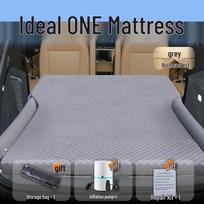 Ideal ONE Car Bed Inflatable Mattress: Trunk Air Cushion Sleeping Pad for Vehicles. Gray with no headrest