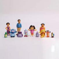 12pcs/Set Anime Dora The Explorer PVC Mini GK Model Collection Christmas Toys Action Figure for Children Birthday Xmas Gift