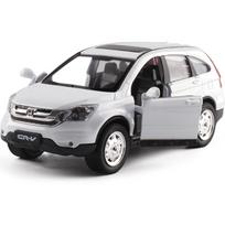 1/32 Honda CRV visureigio automobilio modelis, lydinio automobilis, lietas žaislinis automobilio modelis, su garsu ir šviesa, vaikų žaislas, kolekcionuojamas daiktas, dovana balta