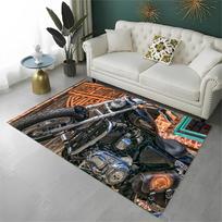 Classic H-Harley Racing Moto Carpet Rug for Playroom Bedroom Living Room Sofa Home Decor,kid Game Area Rug Non-slip Floor Mat 40x60cm