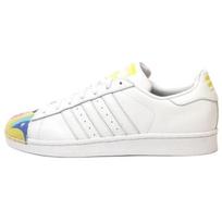 Adidas Pharrell Williams Superstar Supershell Unisex Sneakers White Yellow S83356 40⅔