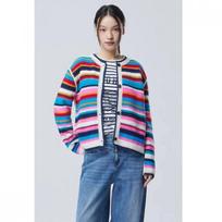 Benetton Multi Stripe Knit Jacket Bajk02611 MULTI (multi)/OS