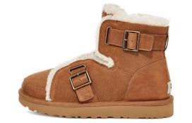 UGG Dune Mini Buckle Boot Fleece Lined Brown Women's 1119431-CHE 36