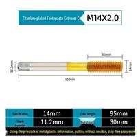 Aokewen M12*1.75 Tungsten Steel Flow Drill Bit