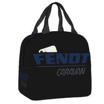 Custom Fendt Tractors Logo Insulated Lunch Bags for School Office Portable Cooler Thermal Lunch Box Women Children 22x20x13cm