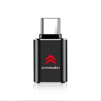 1pc Charger Adapter Connector Type-C to USB Male To Type-c Adapt Converter For Citroen C1 C3 C5 Picasso PC MacBook Car USB ipad