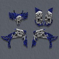 For Yamaha YFZ 450R 450X YFZ450R YFZ450X 2009 2010 2011 2012 2013 ATV Fairing Graphics Background Decals Sticker Kit Customize