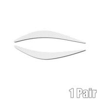 2pcs Car Eyelid Safety Warning Trim Strip Headlight Eyebrow Reflective Sticker Front Light Anti-collision Decoration Sticker balta