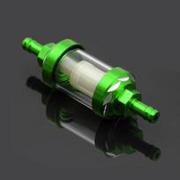 For 125/140/150/160cc Dirt Pit Bike CRF70 90 110 TTR100 110 KLX65 Moto 8mm CNC Aluminum Alloy Glass Gas Fuel Gasoline Oil Filter žalia