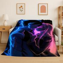 Cartoon Zero Two Sexy Girl DARLING in FRANXX  Flannel Blanket Soft Warm Throw Blanket for Bedroom Living Room Bed Travel Picnic 75x90cm