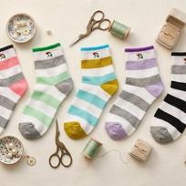 [Arnold Palmer] Women's Fashion Socks Vivid Mid-Length 10 Pairs SL019 FREE