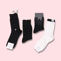 Angel Socks SET004-Blox Black Pattern Floral Polka Dot Socks