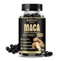 Maca šaknies ekstrakto maisto papildas, su juodųjų pipirų ekstraktu, 120 minkštųjų kapsulių buteliuke 120 Capsules