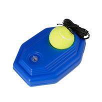 Tennis Training Base with Ball and Elastic Cord Durable Square-Shaped Design for Solo Practice and Skill Improvement One Size
