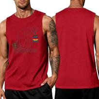 Men Sleeveless Tank Top Summer Casual Loose Fit Lightweight Muscle Shirt Beachwear Outdoor Sportswear S raudona