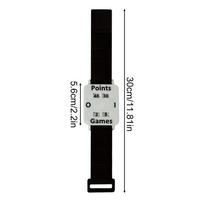 Adjustable Score Keeper Wristband with Large Screen - Tennis Sports Wrist Strap Scoreboard for Outdoor Games, Adults Men Women balta