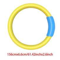 Pool Noodles Foam Multi-Purpose Inflatable Soft Foam Floats with Connector Summer Pool Accessories for Kids Adults Exercise geltona