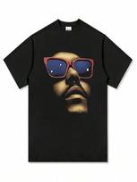 2025 New Summer Classic American Retro Portrait Screen-Printed Short-Sleeve Pure Cotton unisex's T-Shirt Streetwear Unisex Harajuku S įvairiaspalvis