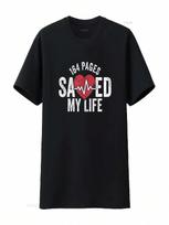 164 Pages Saved My Life AA NA 12 Step Big Book Study Program T Shirt Vintage Washed Top For Everyday Wear Soft Graphic S įvairiaspalvis