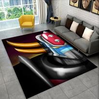 Retro Cartoon UFO Robot Grendizer Anime Carpet Rug for Bedroom Living Room Sofa Doormat Home Decor,Kid Game Area Rug Non-slip 40x60cm