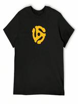 45 RPM Record Adapter T-Shirt For A Boy Oversized T Shirt Vintage Clothes Quick-Drying unisexs T Shirt Graphic S įvairiaspalvis
