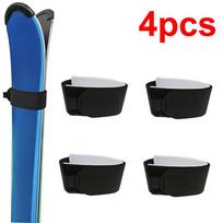 4Pcs Ski Straps - Nylon Snowboard & Sled Fixing Belts | Portable Outdoor Ski Board Accessories For Easy Transport And Storage juoda