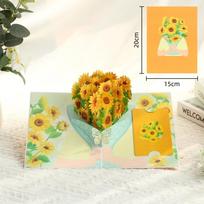 3D Pop up Card Anniversary Card Best Wishes Post Card Beautiful Premium Invitations Congratulation Card