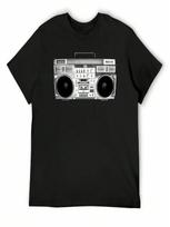 Boom Box T-Shirt Street Wear Luxury T-Shirt Funny Gifts Anime T-Shirt unisex Graphic T-Shirts Hip Hop S įvairiaspalvis