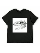 Allosaurus Skull T-Shirt  Plus Sizes Heavyweights Topping Oversized T Shirts For unisex S įvairiaspalvis